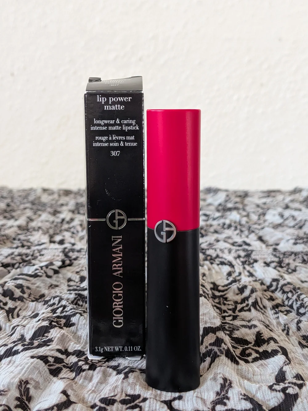 Giorgio Armani Lip Power Matte Longwear Lipstick - Hot Pink (307)
